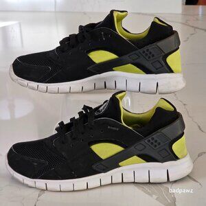 Men’s 12 Nike Huarache Free 2012 'Bumble Bee' Running Shoes 487654-010